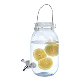 Dispenser Jugo 3 L Vidrio C/ Canilla Bebidas Jarra Cocteles