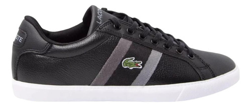 Tenis Lacoste Grad Vulc Piel Negro Casual Hombre Original