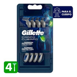 Gillette Maquina Afeitar Cuerpo X 4 U 