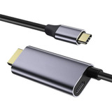 Adaptador De Vídeo Usb-c Tipo C A Cable Compatible Con Hdmi