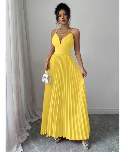Mycity® Vestido Elegante Y Sexy Con Tirantes Para Mujer