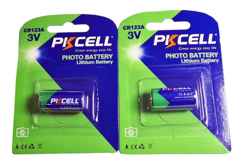 2 Piezas De Cr123 Cr-123a Dl123a, K123a Pkcell