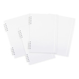 Cuaderno Universitario Blanco A4 Ecologico 120 Hojas Pack X4