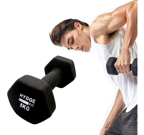 Mancuerna Pesa 5 Kg Recubierta Neoprene Funcional Fitness