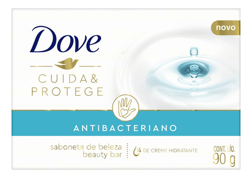 Atacado C/24 Sabonete Dove Cuida & Protege Antibacterian 90g