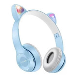 Fone Gatinho Sem Fio Led Bluetooth Infantil Orelha Gato