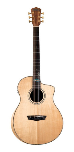 Guitarra Electroacústica Washburn Btsc56 Natural Nacar