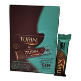 Turin Sin Azúcar Chocolate Amargo 55% Cacao 18pz 324gr