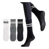 3 Pares De Calcetines De Yoga Antideslizantes Para Mujer