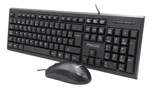 Kit Teclado Mouse Alambrico 1200dpi 104 Teclas Philco K4500