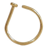 Piercing Argola D-ring Titânio Pvd Gold G23 8mm