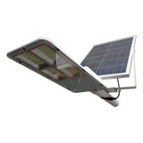 Lampara Led Solar Para Calles 125w Con Control Remoto Y Base Color Luz Blanco Frio 6500k