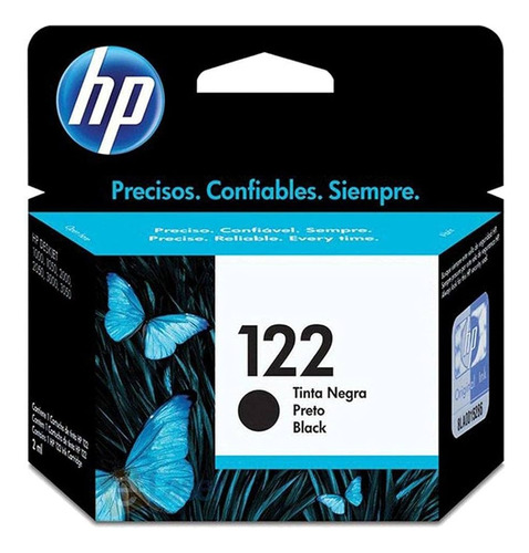 Cartucho Tinta Original Hp 122 Ch561hb Deskjet 1000 Preto 