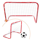 Arco De Futbol De Acero Infantil 90 X 70cm Con Red Y Estacas