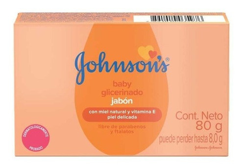 Jabón Johnson Baby Glicerina 80 Gr