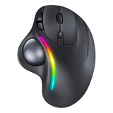 Mouse Trackball Inalámbrico Peious, Mouse Ergonómico Con For