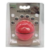 Pelota Led Roja Para Mascotas