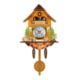 Reloj Cucú De Madera Antiguo Con Péndulo Y Campana - Decorac