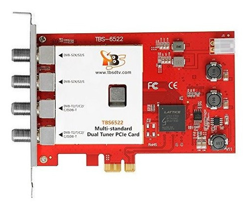 Tarjeta Pcie Tbs6522 Dvb-s2x S2 S T2 T C2 C Isdb-t Tv