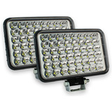 Par Faros Unidad 48 Led Rectangular Luz Fija Estrobo 