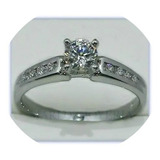 Anillos Comprmiso 14kt Diamante Natural .16ct Gh-vs Mod-007