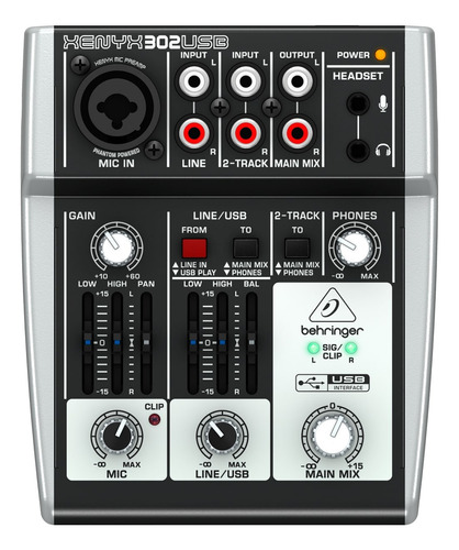  Mesa De Som Behringer Xenyx 302 Usb Bivolt Analógica