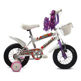 Bicicleta Infantil Niña Llanta Inflable Y Canasta Rodada 12