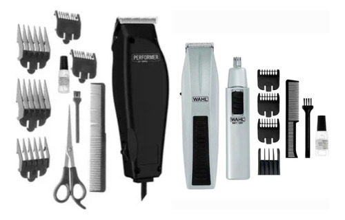 Kit Wahl 20 Piezas Clipper + Terminadora Combo Barberia