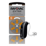 30 Pilas Audifono 13 Rayovac Extra Naranja Audiologia