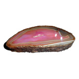Mineral De Colección Agata Rosa Druzy Cuarzo Laja Pulida