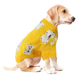 Sueter Para Perro Mascotas Tejido Suave Dif Tallas 1381 Color Amarillo S