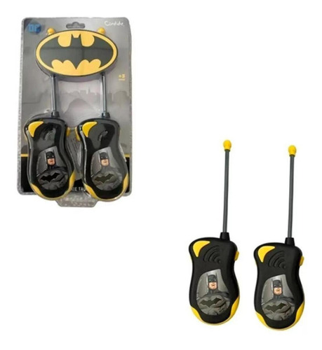 Rádio Comunicador Infantil Walkie Talkie Batman Candide 9650