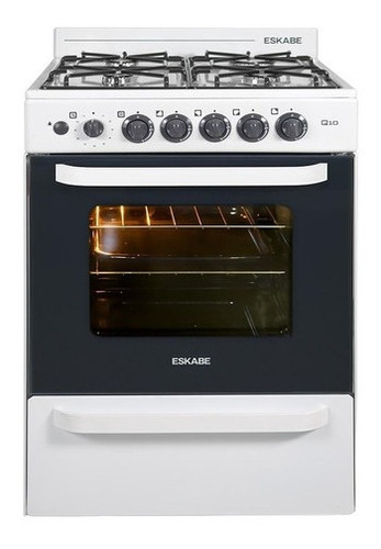 Cocina Multigas Eskabe Q10 Blanca De 57cm Ceramic Blue Timer Color Blanco