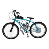 Bicicleta Motorizada Motor 80cc Freio A Disco E Suspensão