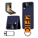 Carcasa Protectora Para Zflip Con 4 Micas De Tpu, 2 Anillos