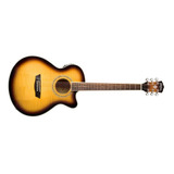 Washburn Ea15 Sunburst Guitarra Electro Acustica 1/2 Caja Co