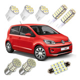 Kit Super Led Vw Up Tsi Gol Pingo Placa Ré Teto Xenon Branca