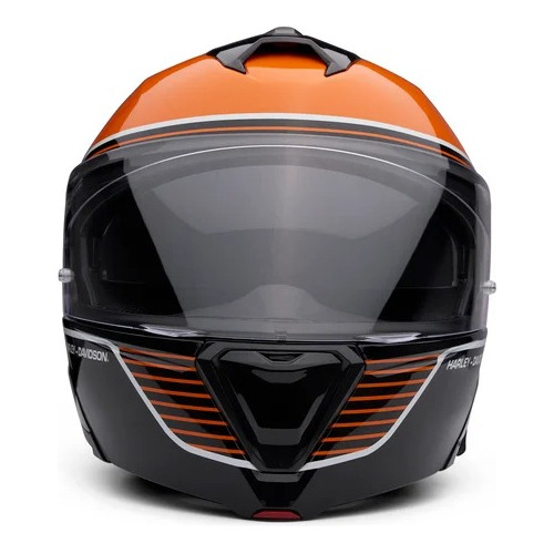 Casco Abatible Harley-davidson, Black & Orange