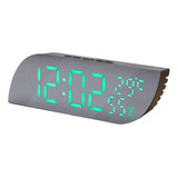 Reloj Despertador Digital De Mesita De Noche De 12/24 Horas,