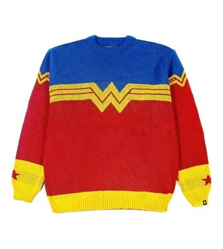 Wonder Woman Mujer Maravilla Sweater Hombre Y Mujer De Tifn