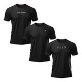 Kit 3 Camisetas Masculina Treino Cross Fit Academia Dry Uv50