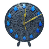 Reloj De Fuego 12 Casas Caballeros Del Zodiaco 20cm Diámetro