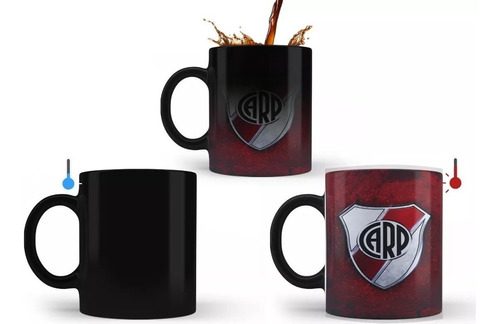 Taza Mágica De Ceramica River Plate Carp Futbol Argentino