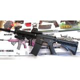 M416 Rifle Automático Hidrogel Rosa Coneja Pistolas 1:1 M416