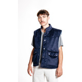 Chaleco Hombre Corderoy Y Corderito Oversize