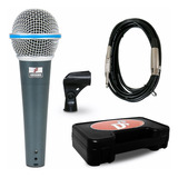 Microfone Dinâmico Com Fio Arcano Osme-8 (bt-58) Xlr-p10