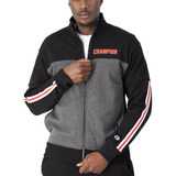 Chaqueta Hombre Powerblend Taped Warm Up Black Champion