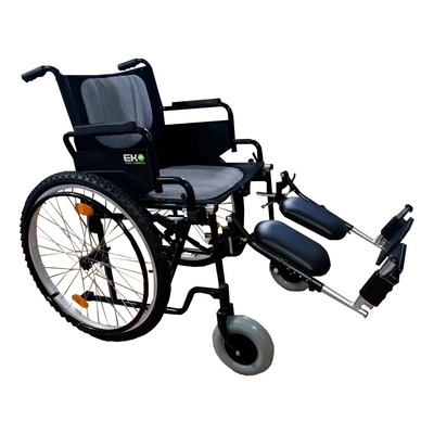 Silla De Ruedas Xtreme Todo Terreno Elevapiernas Eko Color Negro | Meses sin interés
