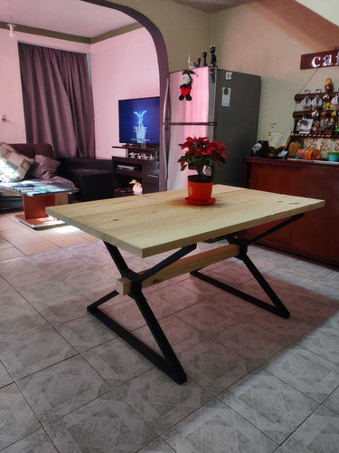 Mesa Comedor Estilo Industrial