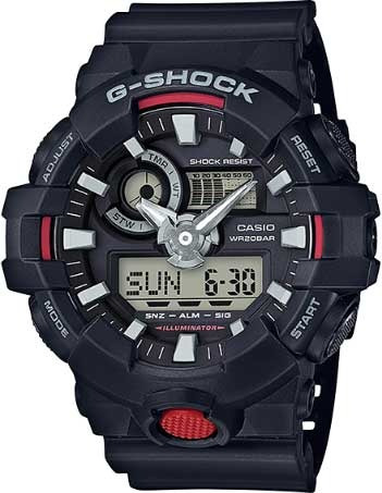 Relógio Casio G-shock Masculino Anadigi Ga-700-1adr Preto